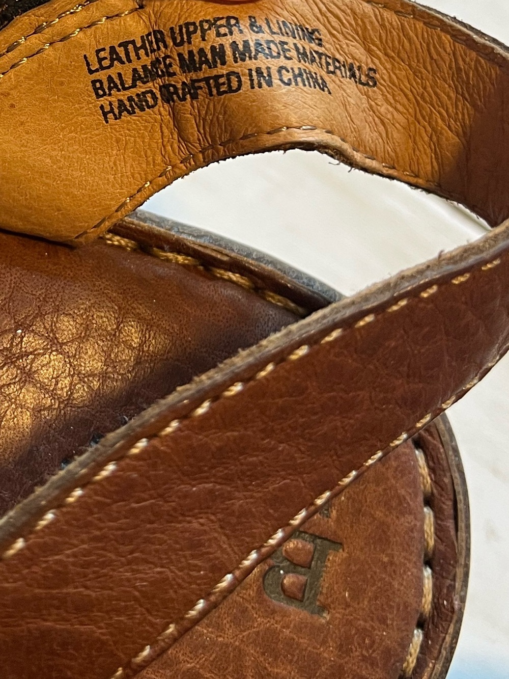 Born Women's Poplin Dark Brown Cafe Leather Platform Sandals - Picture 6 of 7